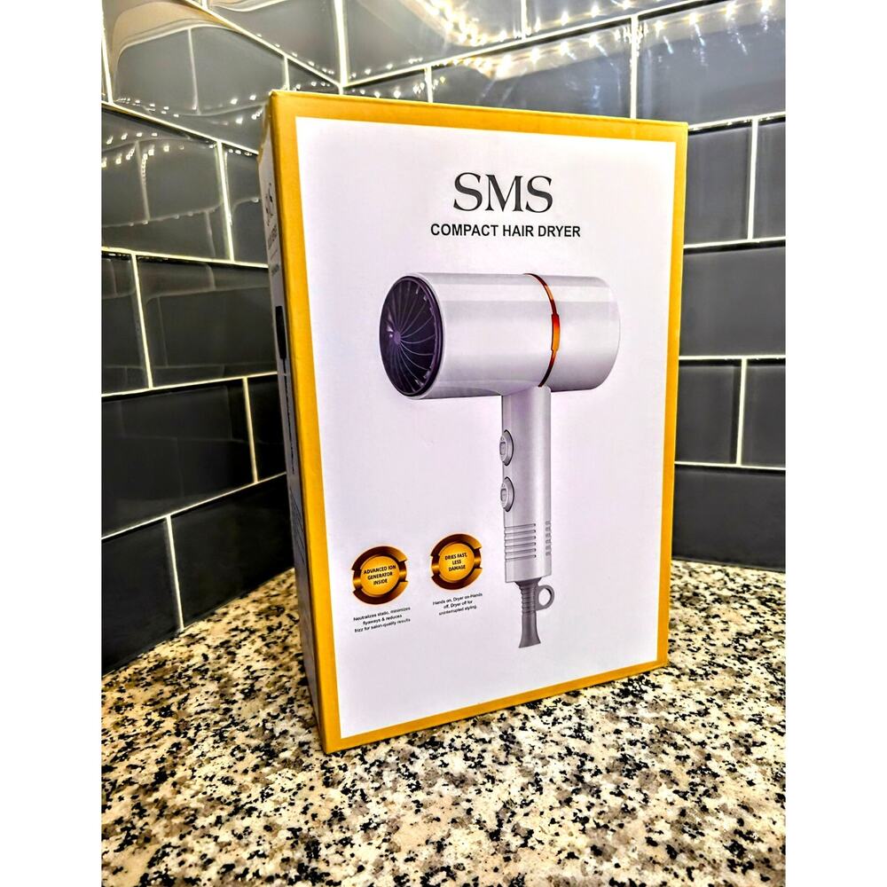 SMS Compact Hair Dryer 202326 SERIES (White) - MSRP $109.99!